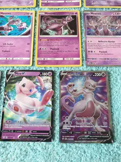 MEW & MEWTWO BUNDLE OF POKEMON CARDS - Image 5