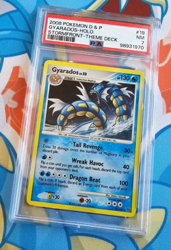 Gyarados - 2008 Pokemon Diamond and Pearl - Stormfront Cosmos Holo Rare - PSA 7 - Image 1