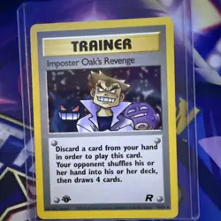 Pokemon TCG Imposter Oak's Revenge76/82 Uncommon Unlimited Team Rocket - Image 1