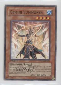 Gemini Summoner 1st Ed. YuGiOh Warriors' Strike Structure Deck #SDWS-EN011 07ns - Image 1