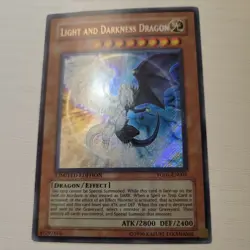 Yugioh Light and Darkness Dragon Limited Edition Secret Rare YG01-EN001 NM - Image 1