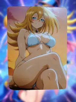 Dark Magician Girl Yugioh Anime Waifu Sexy Goddess Doujin Lewd Hentai Card - Image 1