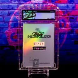 Zero Two 002 Waifu Card Serial #17/25 LIMITED RELEASE Encased Custom Holo Foil - Image 4