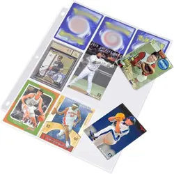 540 Pockets Trading Card Sleeves, Premium 30 Sheets, Clear Transparent - Image 4