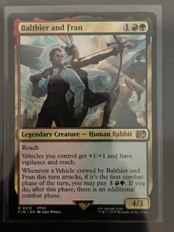 0213 Balthier and Fran FFXII FIN Final Fantasy MTG Card - Image 1