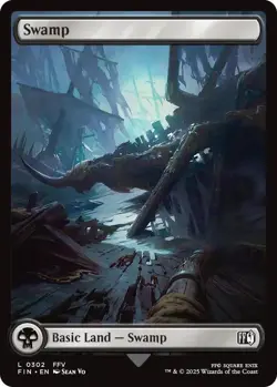 Swamp 0302 MTG FINAL FANTASY Land NP - Image 1