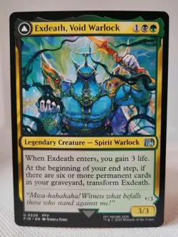 MTG - Exdeath, Void Warlock Neo Exdeath, Dimension's End - FIN - NMINT #0220 - Image 1