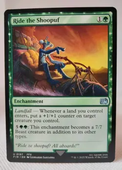 Magic MTG - Ride the Shoopuf - Final Fantasy - NMINT #0197 - Image 1