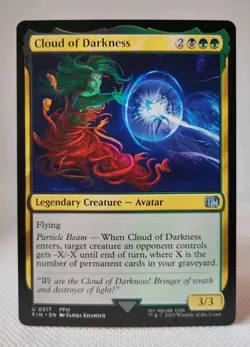Magic MTG - Cloud of Darkness - Final Fantasy - NMINT #0217 - Image 1