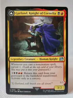 MTG - Garland, Knight of Cornelia Chaos, the Endless - FIN - NMINT #0221 - Image 1