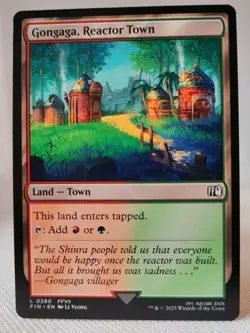 Magic MTG - Gongaga, Reactor Town - Final Fantasy - NMINT #0280 - Image 1