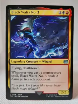 Magic MTG - Black Waltz No. 3 - Final Fantasy - NMINT #0214 - Image 1