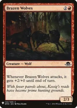 Brazen Wolves - Light Play MTG Mystery Booster - Image 1