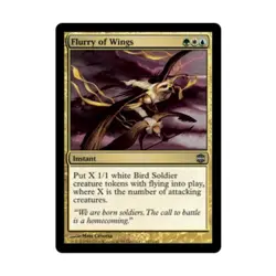 WOTC MtG Alara Reborn Flurry of Wings (U) (Foil) NM - Image 1
