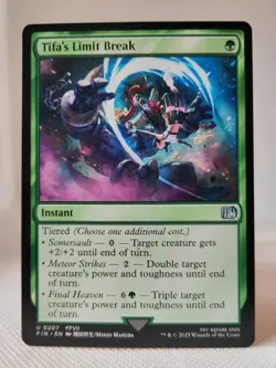 Magic MTG - Tifa's Limit Break - Final Fantasy - NMINT #0207 - Image 1