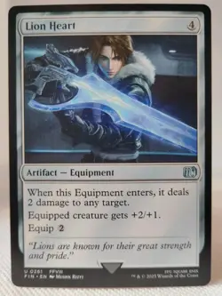 Magic MTG - Lion Heart - Final Fantasy - NMINT #0261 - Image 1