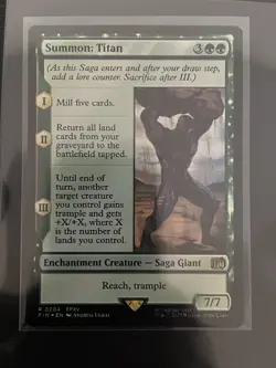 Summon: Titan R #204 MTG Final Fantasy FF15 FFXV FIN EN - Image 1