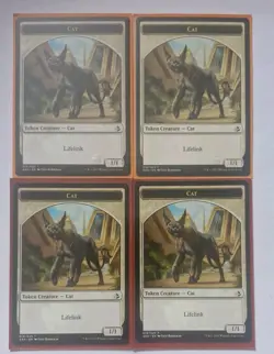 4x Cat Token 016/025 Magic The Gathering TCG MTG Amonkhet Mint/NM Playset - Image 1