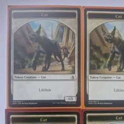4x Cat Token 016/025 Magic The Gathering TCG MTG Amonkhet Mint/NM Playset - Image 2