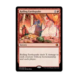 WOTC MtG From the Vault Annihilation Rolling Earthquake (MR) (Foil) EX - Image 1