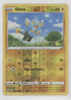 Shinx Reverse Foil Pokemon Sword & Shield Fusion Strike #091 09ff - Image 1