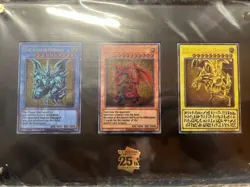 YuGiOh 2024 Stainless Steel Egyptian God Cards English Sealed 25th Anniversary - Image 1