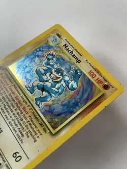 🔥 1st Edition Machamp 8/102 🔥 Original Holo Rare Base Set Pokemon Card 1999 - Image 1