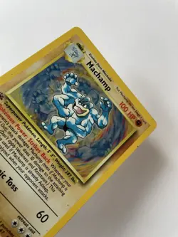 🔥 1st Edition Machamp 8/102 🔥 Original Holo Rare Base Set Pokemon Card 1999 - Image 2