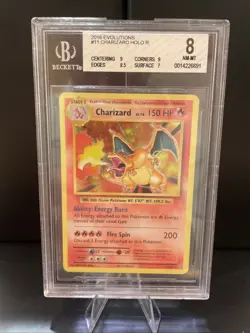 BGS 8 NM-MINT+ Charizard 11/108 XY Evolutions HOLO RARE Pokemon Card 😍😍😍 - Image 1
