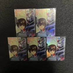 5 set RP-007 Kira Strike Gundam Promo Resource Gundam Card Game Japanese BANDAI - Image 1