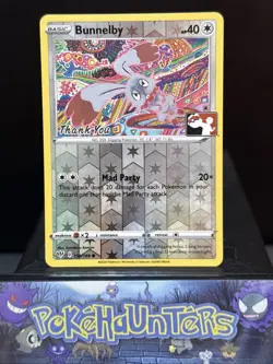 Pokemon Card Bunnelby 150/189 Thank You Promo Reverse Holo Komiya Near Mint - Image 1