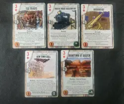 Deadlands Doomtown Boot Hill CCG Card Game Card Lot 3 Three's Diamond's Mixed - Image 1