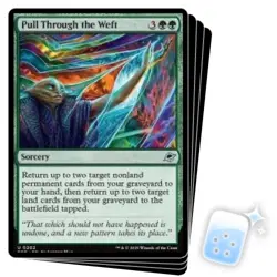 PULL THROUGH THE WEFT X4 Edge Of Eternities EOE Magic MTG MINT CARD - Image 1