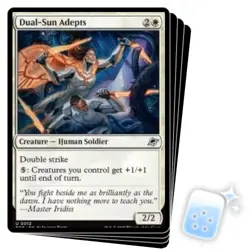 DUAL-SUN ADEPTS X4 Edge Of Eternities EOE Magic MTG MINT CARD - Image 1