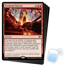 TERMINAL VELOCITY X4 Edge Of Eternities EOE Magic MTG MINT CARD - Image 1