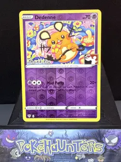 Pokemon Card Dedenne 078/189 Thank You Promo Reverse Holo Near Mint - Image 1