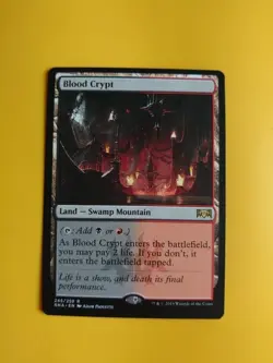 Blood Crypt. RNA rare land swamp mountain Magic the Gathering Card. - Image 1