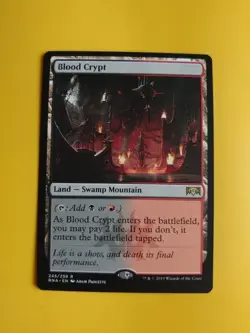 Blood Crypt. RNA rare land swamp mountain Magic the Gathering Card. - Image 2