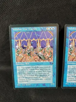 2x Vodalian War Machine MtG Fallen Empires Magic The Gathering See Pics NM - Image 2