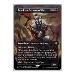 Ink-Eyes, Servant of Oni #77 Rare Borderless MTG CMD: 2024 Bloomburrow (BLC) - Image 1