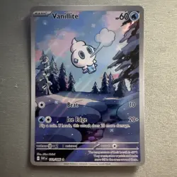 ENGLISH Near Mint Pokemon Vanillite IR 111/086 SV11W White Flare - Image 1
