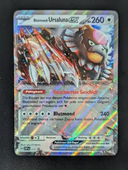 Blutmond-Ursaluna ex SVP 177 Black Star Promo Pokemon Karte Deutsch Near Mint - Image 1