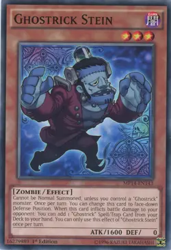 Yugioh Ghostrick Stein MP14-EN143 Common 1st Edition NM x3 Play Set - Image 1