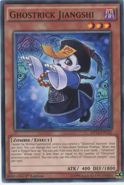 Yugioh Ghostrick Jiangshi MP14-EN142 Common 1st Edition NM x3 Play Set - Image 1
