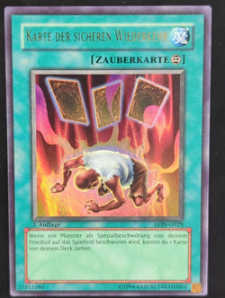 Karte der sicheren Wiederkehr LON-G029 Ultra Rare 1. Auflage DE EX YUGIOH - Image 1