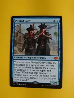 Pirated Copy. J22 Mythic Shapeshifter pirate Magic the Gathering Card. - Image 1
