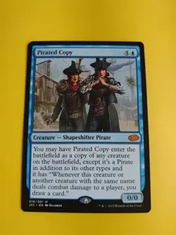 Pirated Copy. J22 Mythic Shapeshifter pirate Magic the Gathering Card. - Image 2