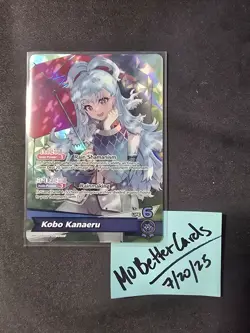 Hololive OCG Kobo Kanaeru hBP01-008 OSR EN English Blooming Radiance Card - Image 1