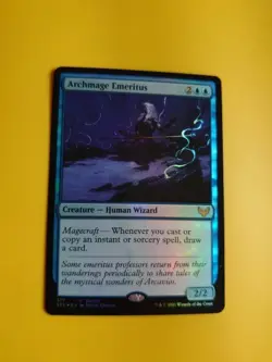 Archmage Emeritus. FOIL STX promo wizard Magic the Gathering Card. - Image 1