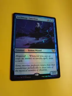 Archmage Emeritus. FOIL STX promo wizard Magic the Gathering Card. - Image 2